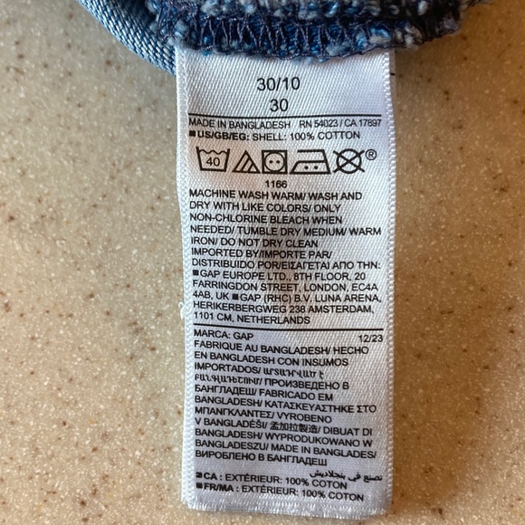 Gap Classic Blue Denim Mini Skirt Women Size 30 / 10 - Picture 9 of 9